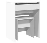 Vidaxl Coiffeuse Et Tabouret Blanc 60x40x113,5 Cm Multicolore