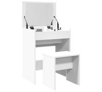 Coiffeuse et tabouret chêne sonoma 60x40x113,5 cm table de maquillage vidaXL