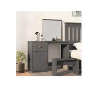 Coiffeuse Gris 95x50x134 cm Bois de pin massif820089