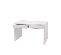 Coiffeuse HWC-G51, coiffeuse table cosmétique, blanc brillant 100x60cm