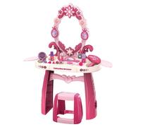 Coiffeuse interactive enfant avec lumières, sons et miroir sécurisé - 32 accessoires Kinderplay (KP3867)