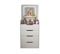 Coiffeuse lumineuse avec tabouret - 48 x 40 x 80 cm - Design moderne - Idéal pour chambre à coucher et salle de maquillage - Miroir élégant pour un toilettage parfait