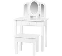 Coiffeuse maquillage maquillage fille table de maquillage chambre d'enfant avec miroirs et tabouret
