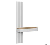 Coiffeuse Melina 100cm sans miroir Blanc/Chêne Vicco 57979