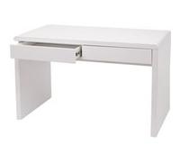 Mendler Coiffeuse HWC-G51 – Table cosmétique Blanc brillant 120x60 cm