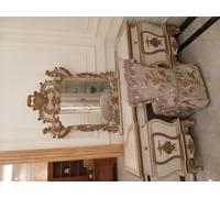 Coiffeuse + miroir + tabouret Console de luxe Commode Chambre Baroque Rococo