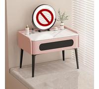 Coiffeuse moderne avec tiroir, petit bureau de maquillage pour chambre à coucher, dressing en baie vitrée