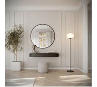 Coiffeuse murale - SELSEY - OVARLO - 2 tiroirs - suspendue - 113 cm - Noir