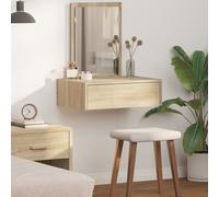 Coiffeuse Murale Vidaxl Chêne Sonoma 60x40x70 Cm