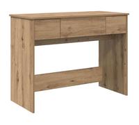 Coiffeuse rustique - vidaXL - Chêne artisanal - 100x45x76 cm - Grand espace de rangement - Miroir - Tiroir