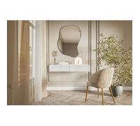 Coiffeuse - SELSEY - VELDIO - 110 cm - suspendue - Blanc