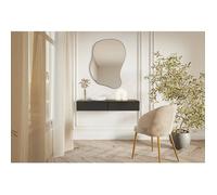 Coiffeuse - SELSEY - VELDIO - 110 cm - suspendue - Noir