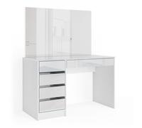 Coiffeuse Sherry 120cm Blanc Vicco