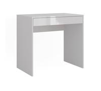 Coiffeuse Sherry 81.4cm 4 parties Blanc/Blanc Haute brillance Vicco 57679