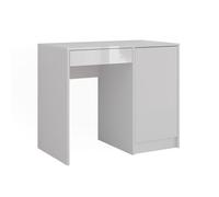 Coiffeuse Sherry 89.8cm sans miroir Blanc/Blanc Haute brillance Vicco 57711