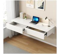 Coiffeuse Suspendue avec tiroirs, Bureau Mural Bureau Informatique Suspendu avec Rangement pour Chambre à Coucher, Salon, Maison, Gain de Place(White,120cm/47.24in)