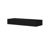 Coiffeuse suspendue avec tiroirs Nicole 100 cm - Moderne et minimaliste | Couleur : Noir mat | 100 x 15 x 41 cm