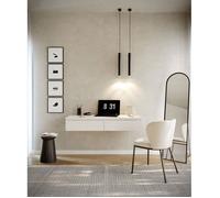 Coiffeuse suspendue - SELSEY - BEMMI - 120 cm - 2 tiroirs - Blanc