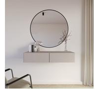 Coiffeuse suspendue - SELSEY - OLIO - 110 cm - 2 tiroirs - Cachemire mat