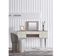 Coiffeuse table console secrétaire cosmétique miroir commode tabouret tables 2pcs