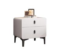 Coiffeuse, Table de Chevet, Table d'appoint de Chambre, avec Deux tiroirs, Table de Chevet de Rangement, avec poignées en métal, adaptée aux Chambres, Salons et Bureaux.(D,40CM(15.75IN))