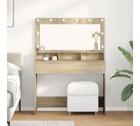 Coiffeuse Vidaxl Avec Des Lumières Led En Chêne Sonoma 100x41x135 Cm
