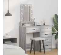 Coiffeuse Vidaxl Avec Lumière Led Grise Sonoma 50x41x140 Cm Gris