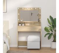 vidaXL Coiffeuse chêne Sonoma 79 x 41 x 135 cm Bois composite