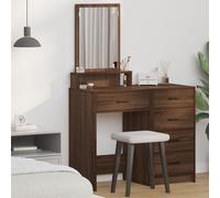 Coiffeuse Vidaxl Avec Tiroirs En Chêne Brun - 50x41x140 Cm Brun