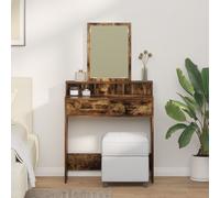 vidaXL Coiffeuse chêne fumé 79 x 41 x 140 cm bois composite