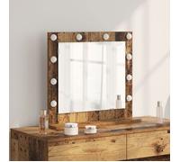Coiffeuse Vidaxl Miroir de vanité avec miroir Bois Ancien 60 x 55 x 18 cm