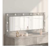 Vidaxl Miroir De Maquillage Gris Béton Béton, Verre Grand Miroir