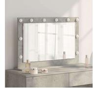 Coiffeuse Vidaxl Miroir de vanité avec miroir Gris béton 80 x 55 x 18 cm