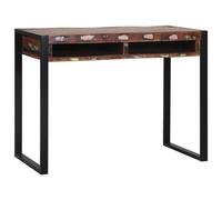 vidaXL Coiffeuse avec Miroir Multicolore 100x50x75 cm en Bois récupéré