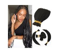 Coiffure avec des tresses Cheveux en vrac pour tresser les cheveux raides brésiliens Remy Boho tresses extensions sans trame Extensions(26 Inch)