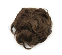 Coiffure Chignon bouclé en désordre noir brun cheveux Chignon élastique cheveux Chignon beignet rouleau morceau de cheveux chouchous Utilisation quotidienne(Light Brown)
