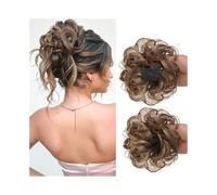 Coiffure Chignon synthétique décoiffé, style polyvalent et ajustable, avec peigne latéral et clip, for femme Utilisation quotidienne(12H24)