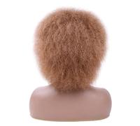 Coiffure courte perruque ondulée avec une frange fausse cheveux courts courtes thermes perruque synthétique 35cm / 14'naturel explosion de tête explosive duveteuse perruques naturelles