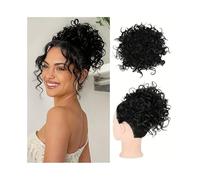 Coiffure Extension de cheveux synthétiques en chignon décoiffé, élastique, bouclé, ondulé, queue de cheval Utilisation quotidienne(1)