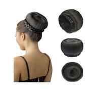Coiffure Extensions de cheveux synthétiques en chignon tressé for femme Utilisation quotidienne