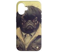 Coiffure Vintage Carlin et Chien drôle de Mode Coque pour iPhone 16