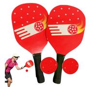 Coiffures de tennis de table, palettes à billes de cornichons - Ensemble de raquettes de tennis de table intérieure,Boîtier de rangement compact, 2 palettes et 2 balles, équipement sportif