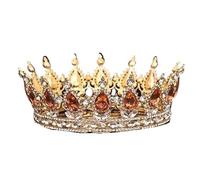 Coiffures for femmes, bijoux de cheveux couronne diadèmes for femmes couronne de cristal diadème accessoires de cheveux de mariée strass cristal couronne ronde bijoux de cheveux for femmes couronne di