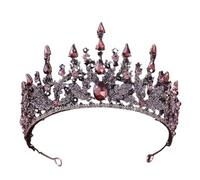 Coiffures for femmes, bijoux de cheveux diadèmes de couronne for femmes baroques rétro bronze violet cristal diadèmes de mariée couronne strass concours de beauté diadème voile diadème bandeaux access