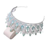 Coiffures for femmes, bijoux de cheveux diadèmes de couronne for femmes de luxe forêt rose bleu opale cristal diadèmes de mariée couronne de reine royale strass diadème de concours de beauté accessoir