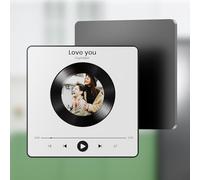 Coiisovd Aimant de Réfrigérateur Musical Personnalisé，Plaque Spotify avec des Photos aimantées,Cadeaux pour Anniversaire Noël Saint-Valentin，Adapté à Lui Elle Couples Amis et Famille