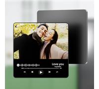 Coiisovd Aimant de Réfrigérateur Musical Personnalisé，Plaque Spotify avec des Photos aimantées,Cadeaux pour Anniversaire Noël Saint-Valentin，Adapté à Lui Elle Couples Amis et Famille