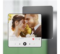 Coiisovd Aimant de Réfrigérateur Musical Personnalisé，Plaque Spotify avec des Photos aimantées,Cadeaux pour Anniversaire Noël Saint-Valentin，Adapté à Lui Elle Couples Amis et Famille