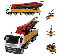 COIL 1709 1:50 Camion jouet avec pompe à béton, roues en caoutchouc, éléments métalliques, à partir de 8 ans, jaune