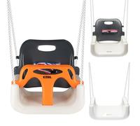 COIL Balançoire pour enfant Balançoire pour bébé 3-en-1 Balançoire pour bébé extérieure Balançoire pour bébé réglable avec dossier Balançoire pour enfant avec dossier Balançoire pour enfant avec siège